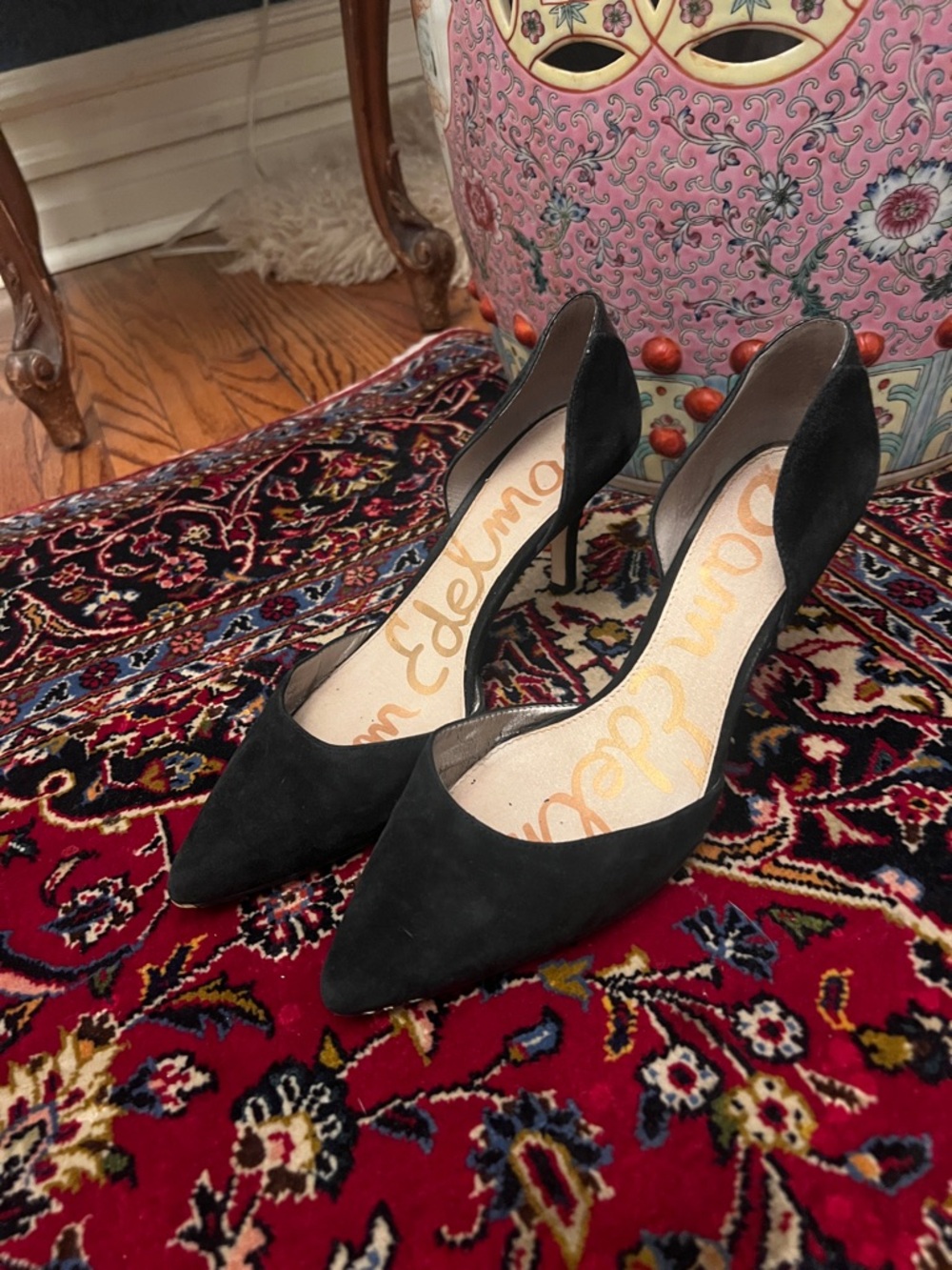 Sam Edelman Black Pointed Toe Stiletto Pumps